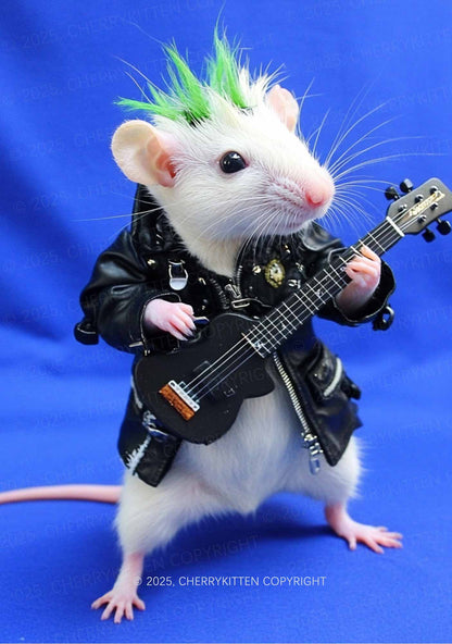 Guitar Playing Ratz Y2K Mesh Crop Top Cherrykitten