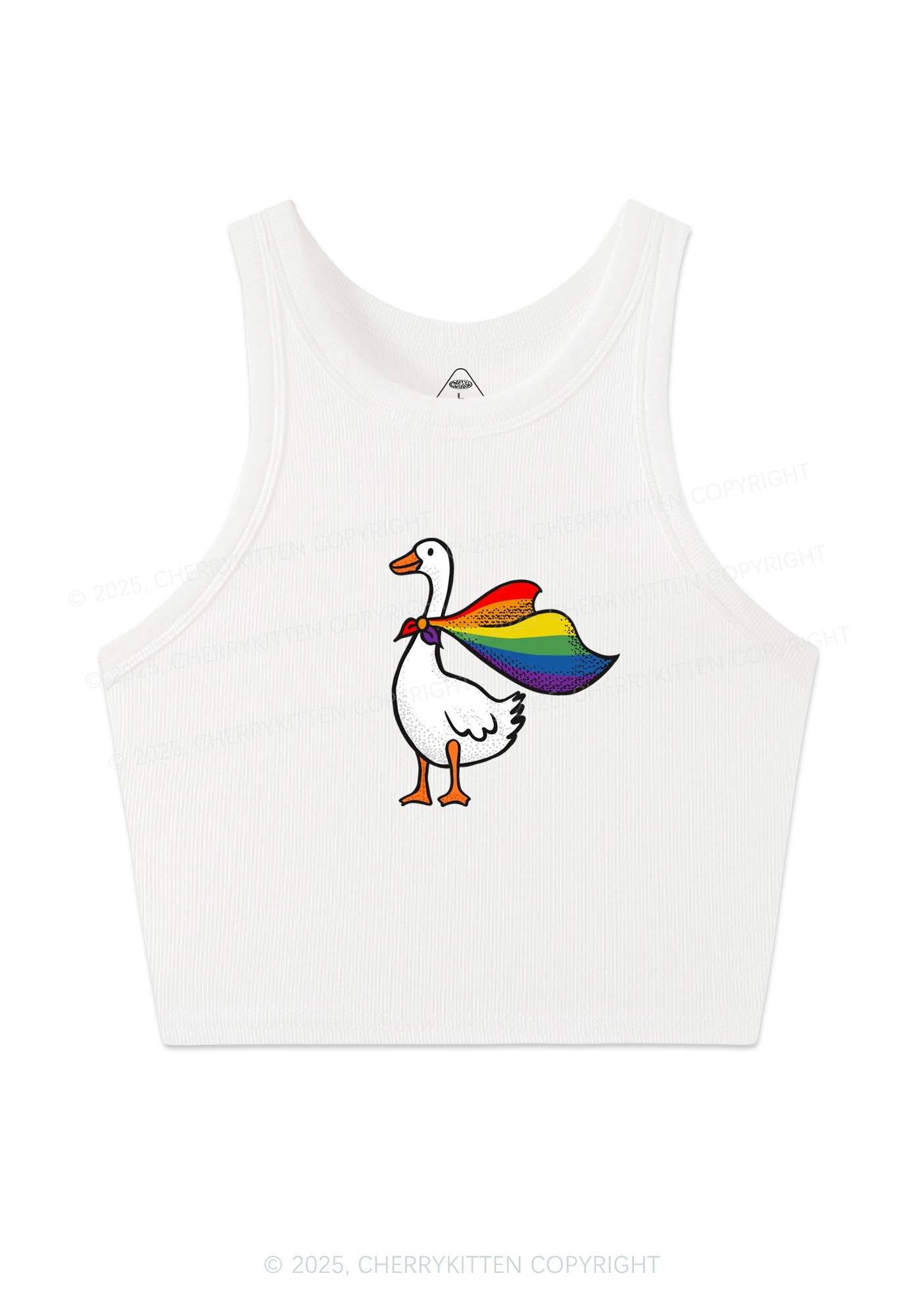 Pride Goose Y2K Crop Tank Top Cherrykitten