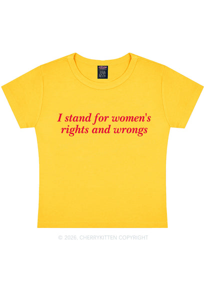 I Stand For Womens Rights Pride Y2K Baby Tee Cherrykitten