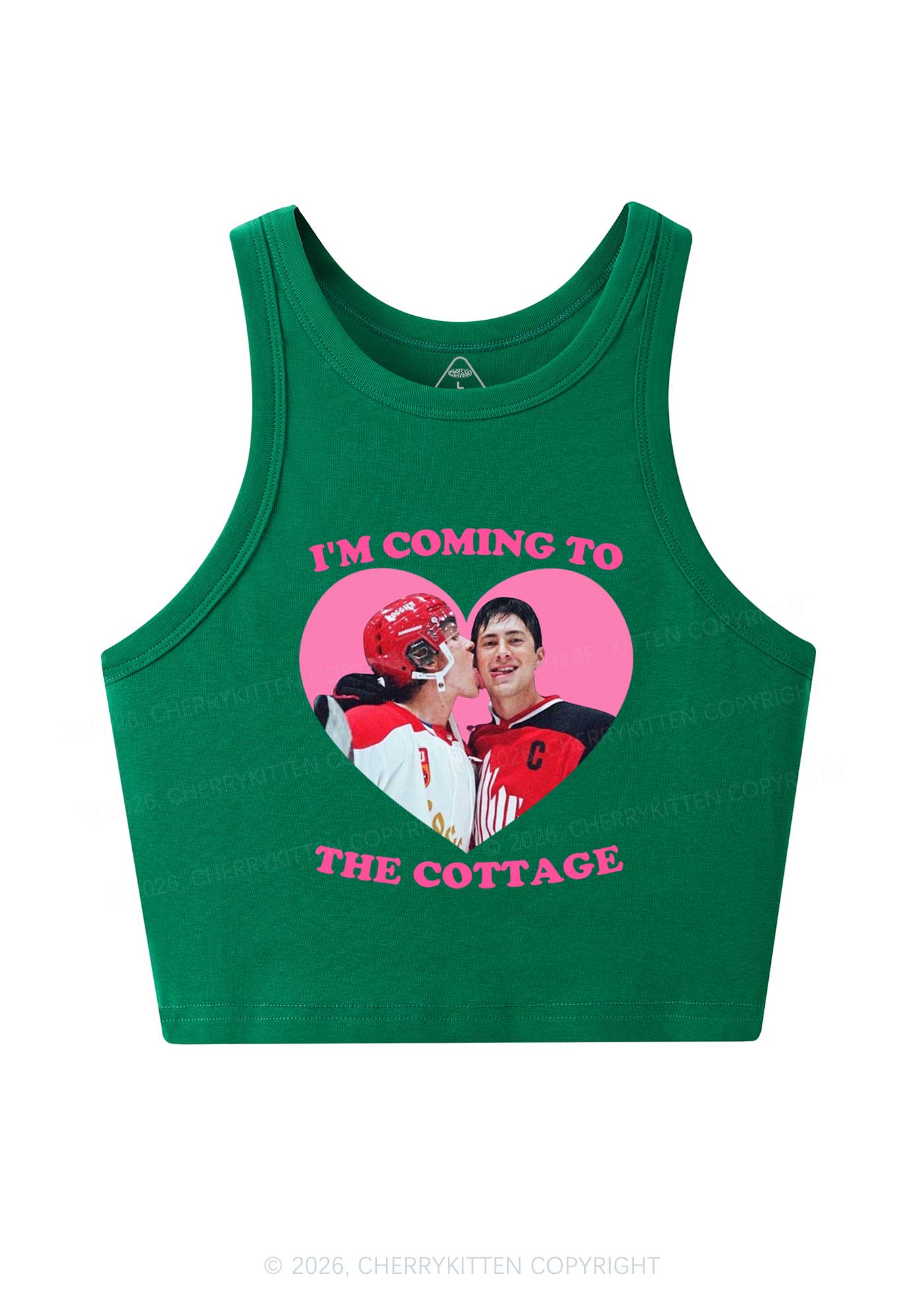 Coming To Cottage HR Y2K Crop Tank Top Cherrykitten