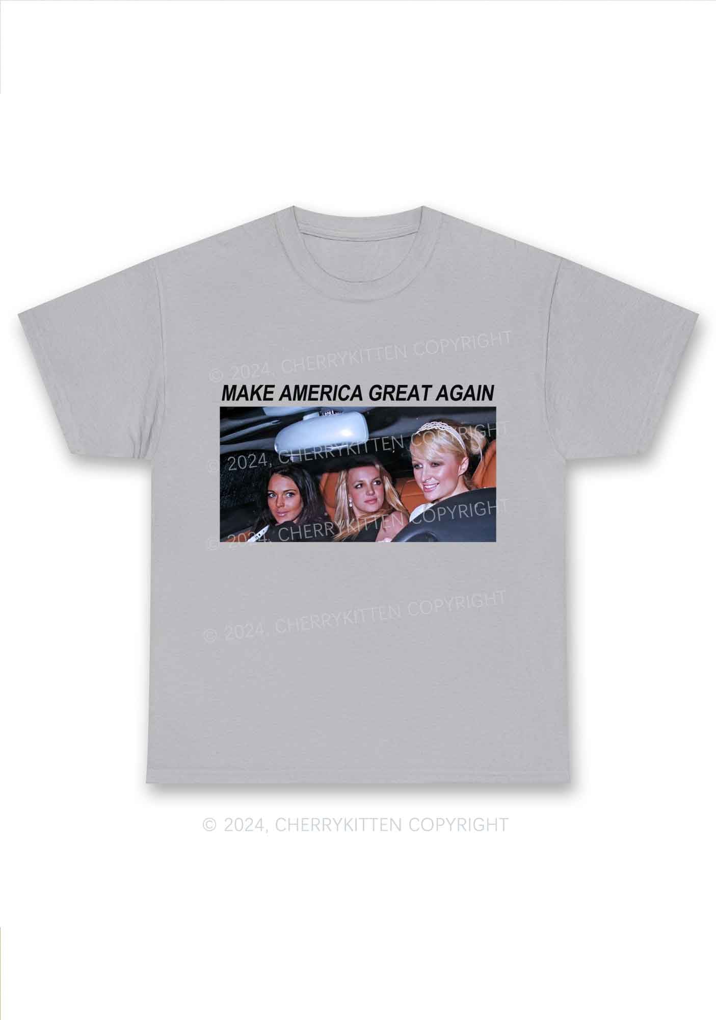Make America Great Again Y2K Chunky Shirt Cherrykitten
