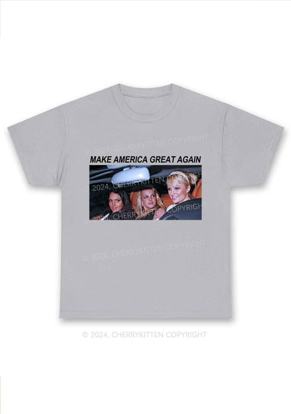 Make America Great Again Y2K Chunky Shirt Cherrykitten