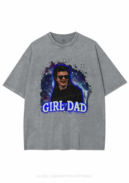 Girl Dad Starry Sky Y2K Shirts Washed Tee Cherrykitten