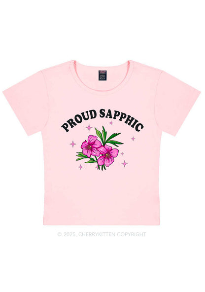 Proud Sapphic Y2K Baby Tee Cherrykitten
