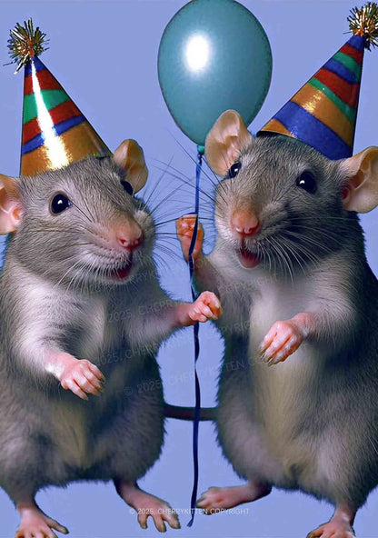 Balloon Party Rats Y2K Mesh Crop Top Cherrykitten