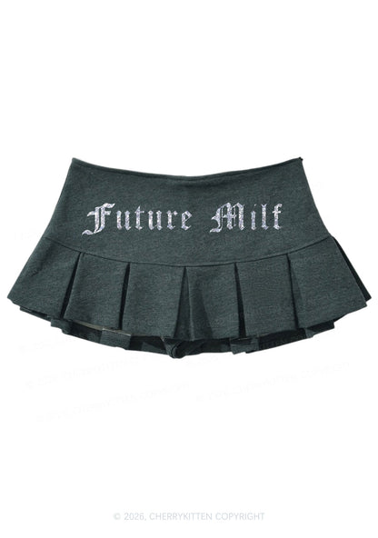 Glitter Future Mxxf Y2K Mini Pleated Skirts Cherrykitten