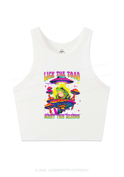 Lick The Toad Y2K Crop Tank Top Cherrykitten