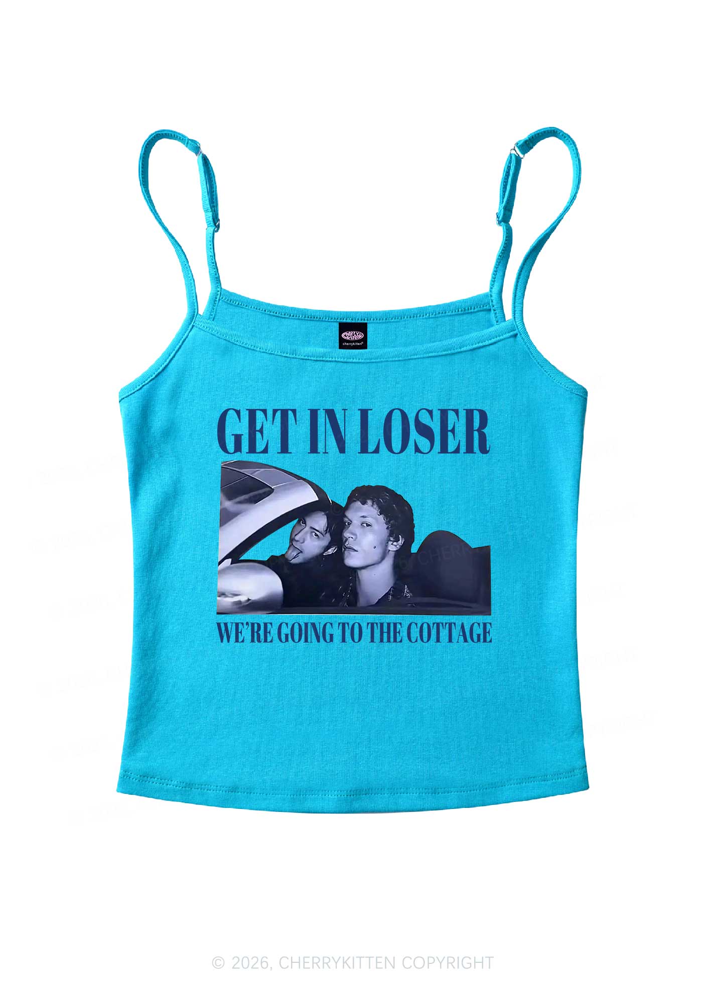 Get In Loser HR Y2K Spaghetti Strap Cami Cherrykitten