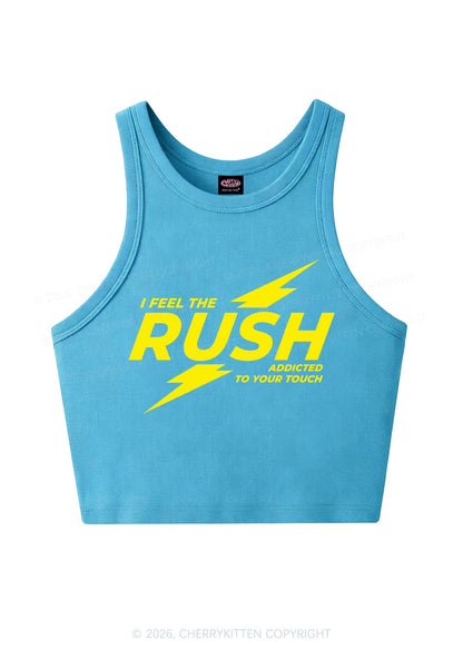 I Feel The Rush Y2K Crop Tank Top Cherrykitten