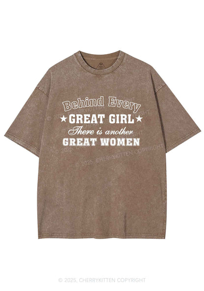 Great Girl Great Women Pride Y2K Shirts Washed Tee Cherrykitten