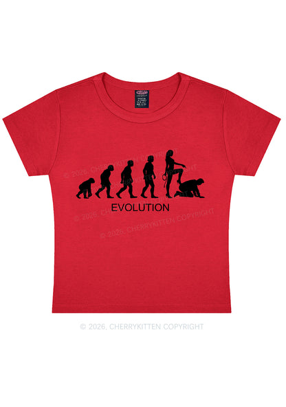 Female Evolution Y2K Baby Tee Cherrykitten