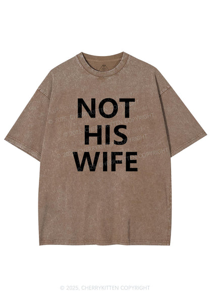 Not His Wife Y2K Shirts Washed Tee Cherrykitten