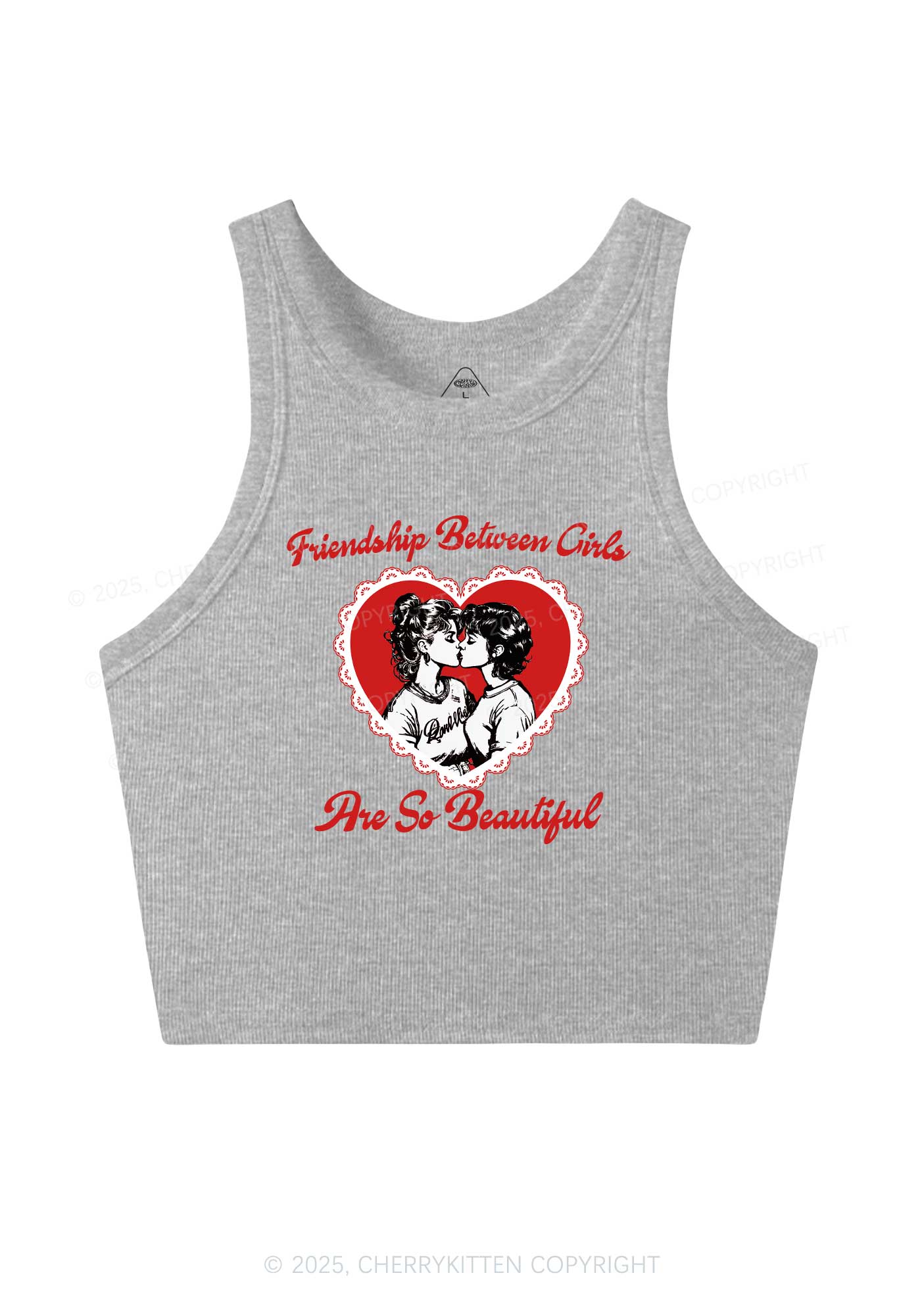 Friendship Between Girls Pride Y2K Crop Tank Top Cherrykitten