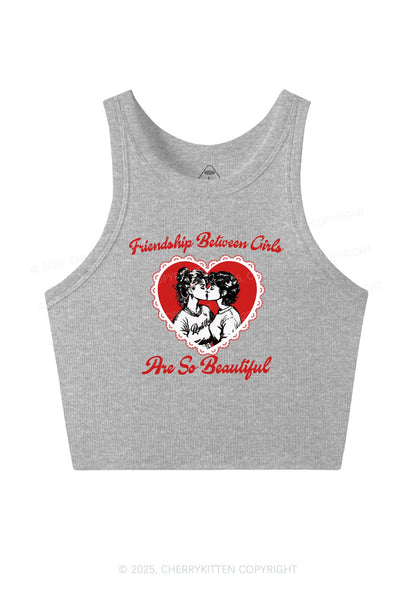 Friendship Between Girls Pride Y2K Crop Tank Top Cherrykitten