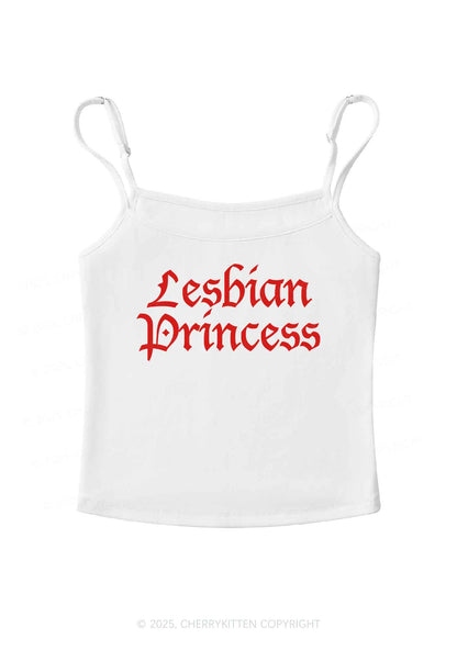 Lesbian Princess Pride Y2K Spaghetti Strap Cami Cherrykitten