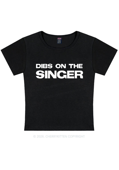 Dibs On The Singer Y2K Baby Tee Cherrykitten