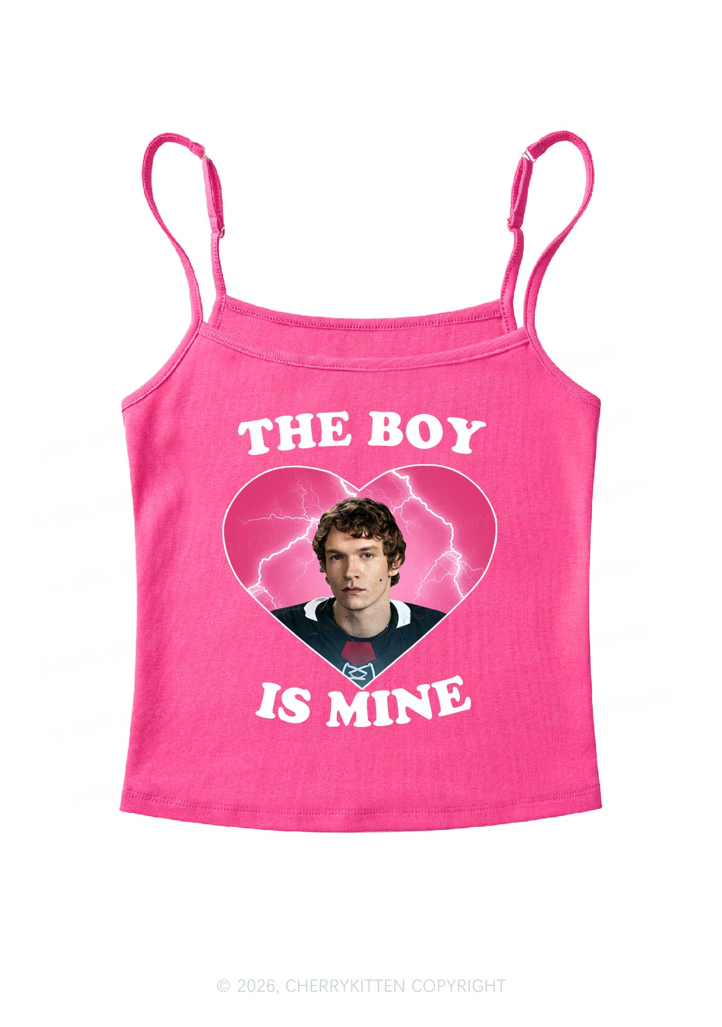 The Boy Is Mine CS Y2K Spaghetti Strap Cami Cherrykitten