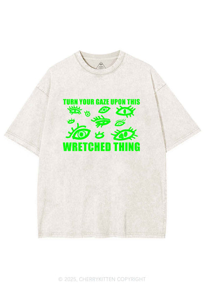 Turn Your Gaze Upon This Y2K Shirts Washed Tee Cherrykitten