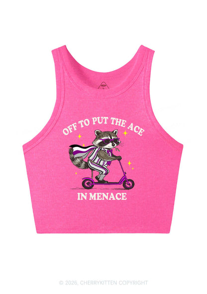 Put The Ace In Menace Pride Y2K Crop Tank Top Cherrykitten