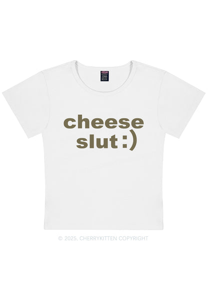 Cheese Slxt Y2K Baby Tee Cherrykitten