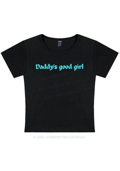 Daddys Good Girl Y2K Baby Tee Cherrykitten