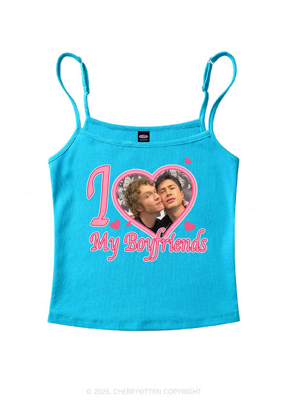 I Love My Boyfriends HR Y2K Spaghetti Strap Cami Cherrykitten