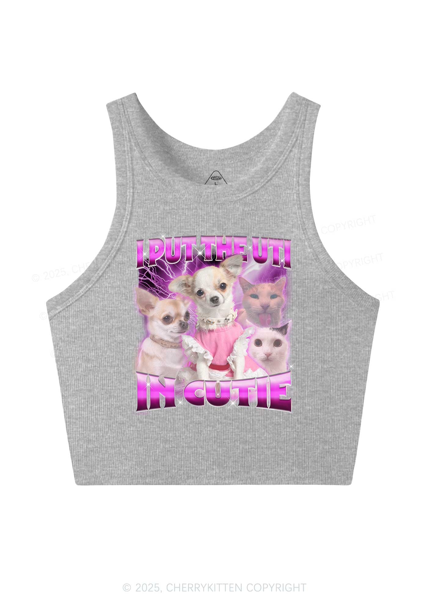 Put UTI In Cutie Y2K Crop Tank Top Cherrykitten