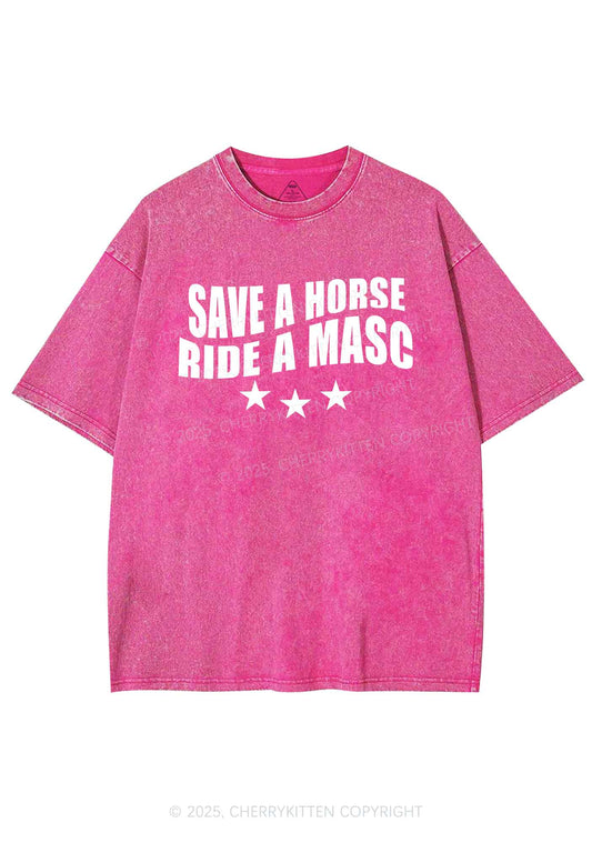 Ride A Masc Pride Y2K Shirts Washed Tee Cherrykitten