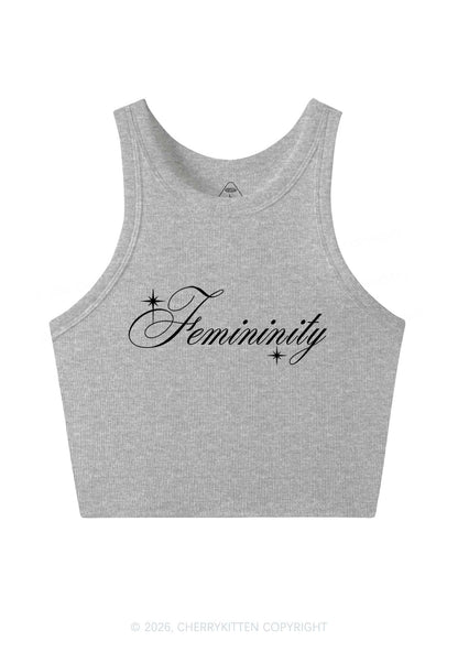 Femininity Pride Y2K Crop Tank Top Cherrykitten