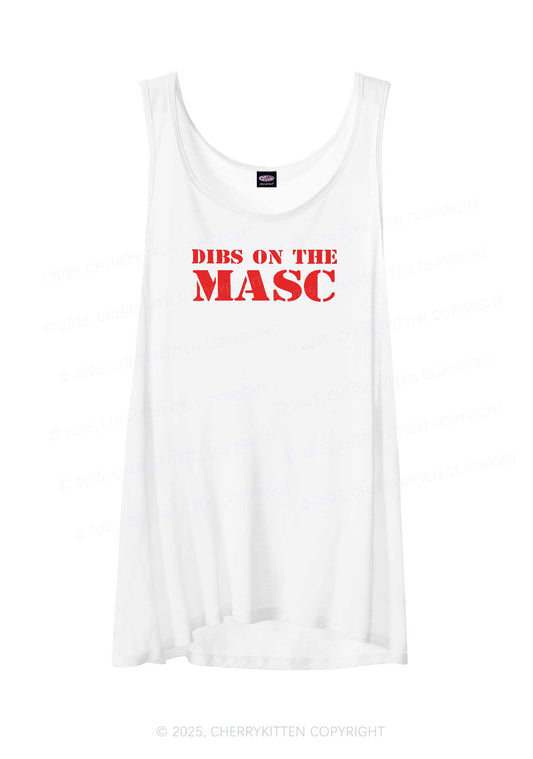 Dibs On The Masc Pride Y2K Sheer Boyfriend Tank Cherrykitten