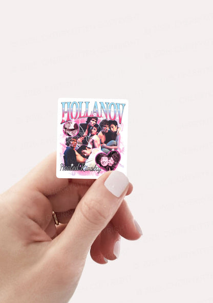 Retro Pink Blue HR 1pc Y2K Sticker Cherrykitten