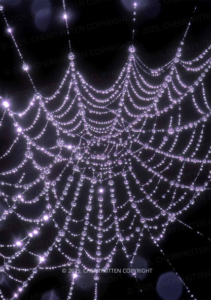 Glistening Spiderweb Y2K Mesh Muscle Tank Cherrykitten