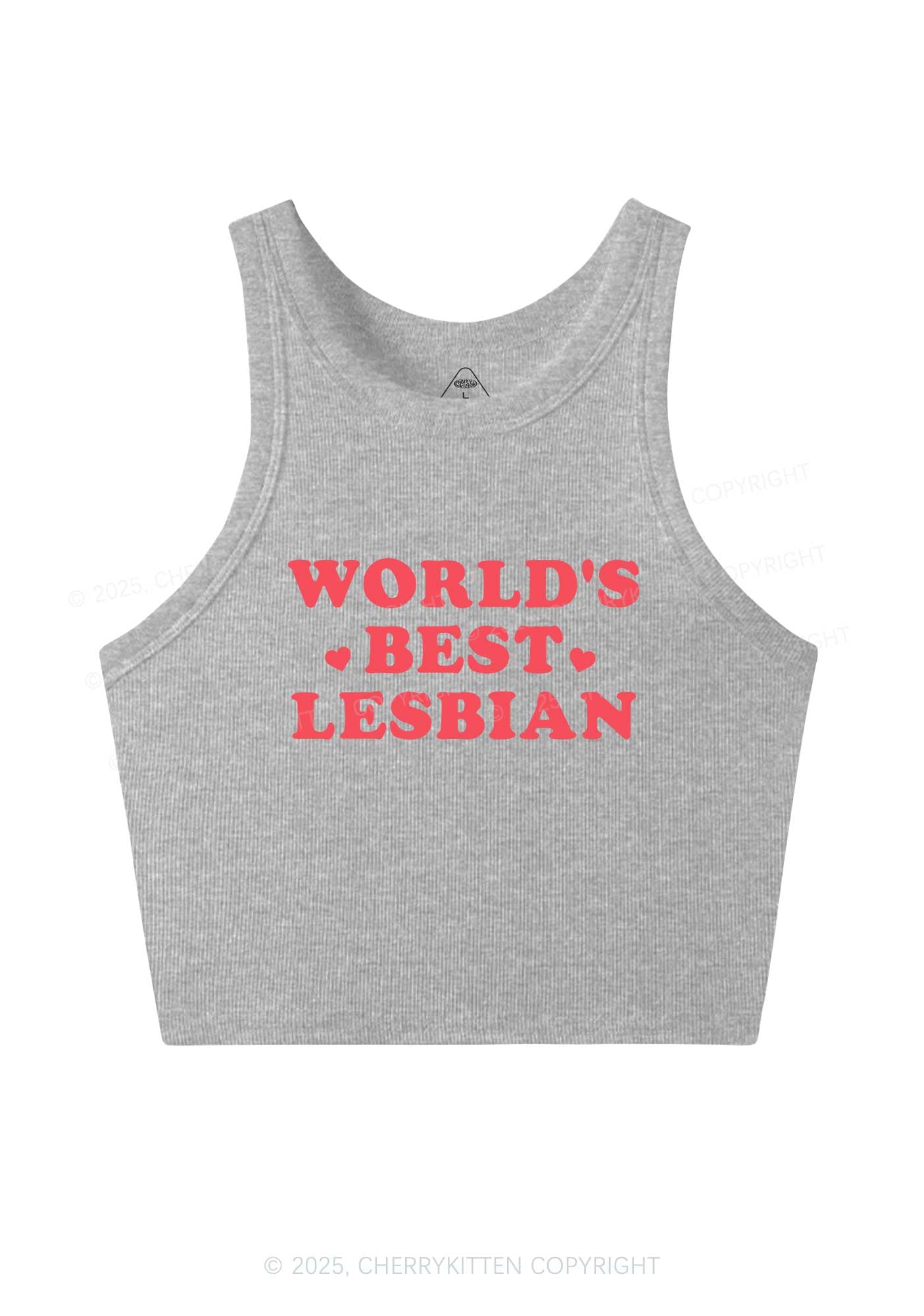 World's Best Lesbian Y2K Crop Tank Top Cherrykitten