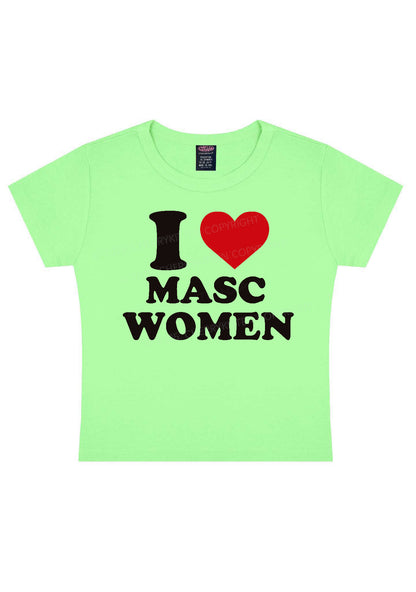 I Love Masc Women Pride Y2K Baby Tee Cherrykitten
