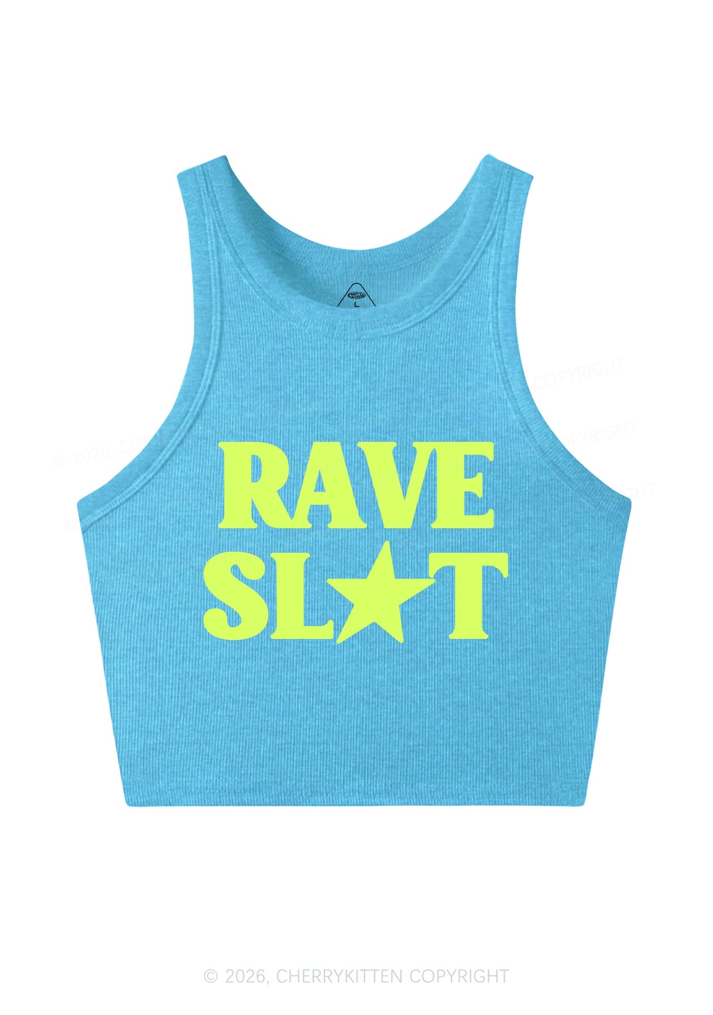 Rave Slxt Y2K Crop Tank Top Cherrykitten