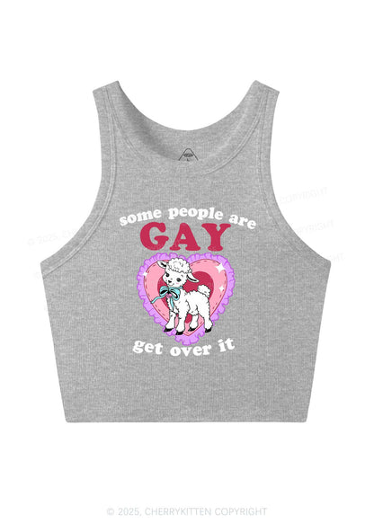 Some People Are Gay Pride Y2K Crop Tank Top Cherrykitten