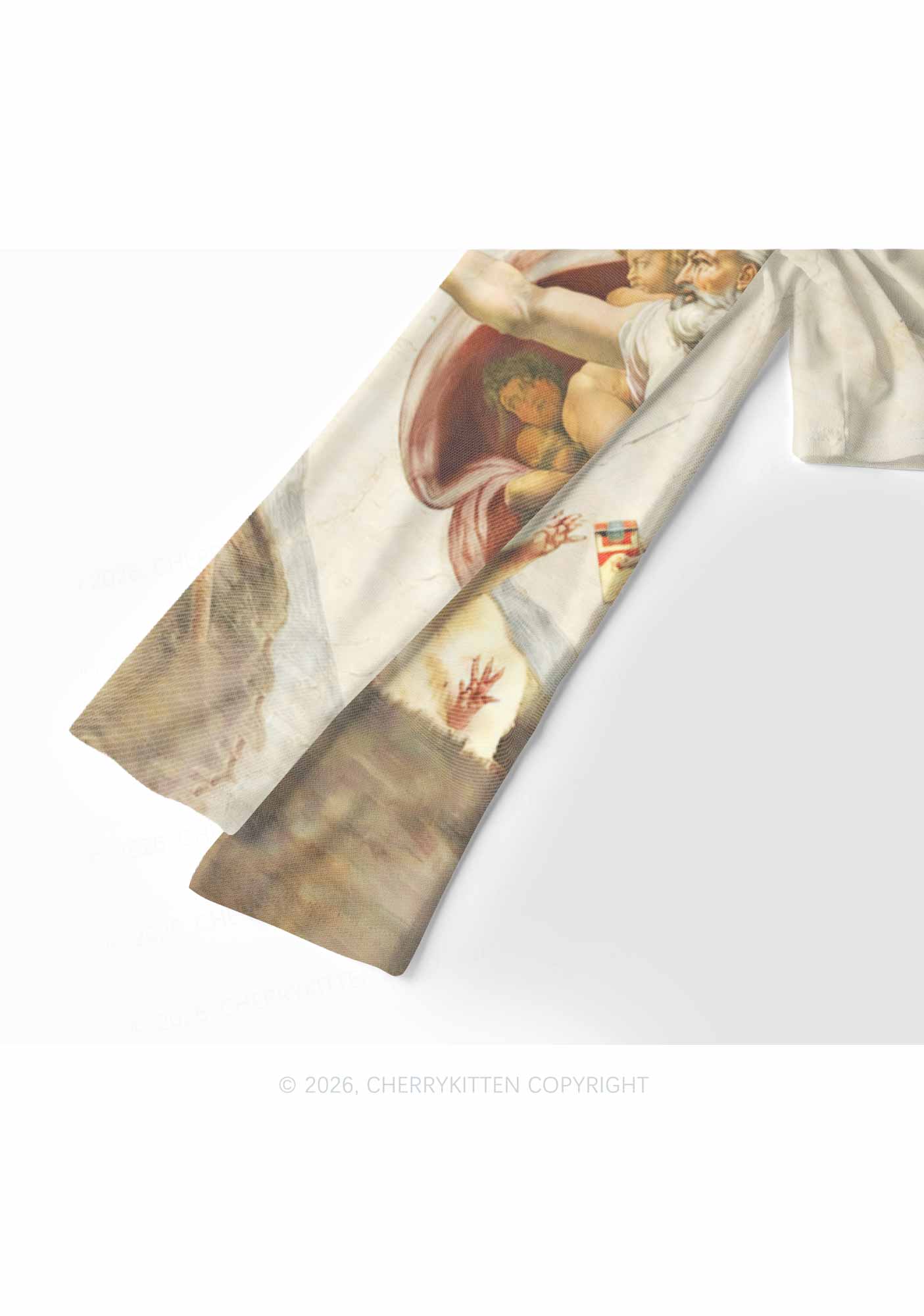 God And Rat Y2K Mesh Long Sleeve Crop Top Cherrykitten