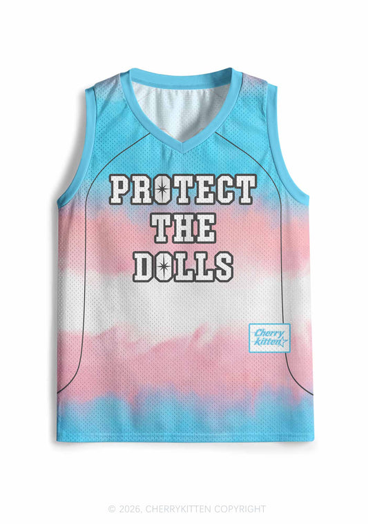 Trans Protect The Dolls Pride Y2K Sport Jersey Tank Cherrykitten