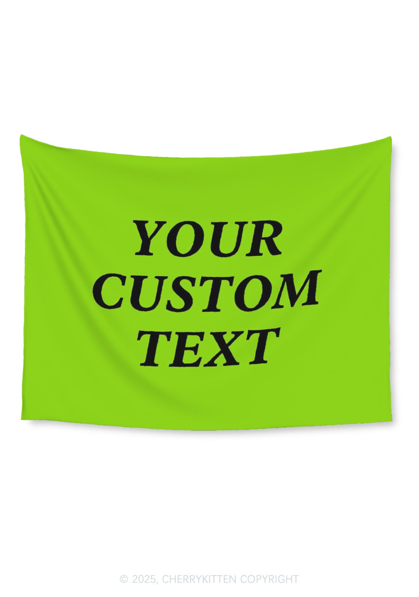 Custom Text Flag Y2K Tapestry Cherrykitten