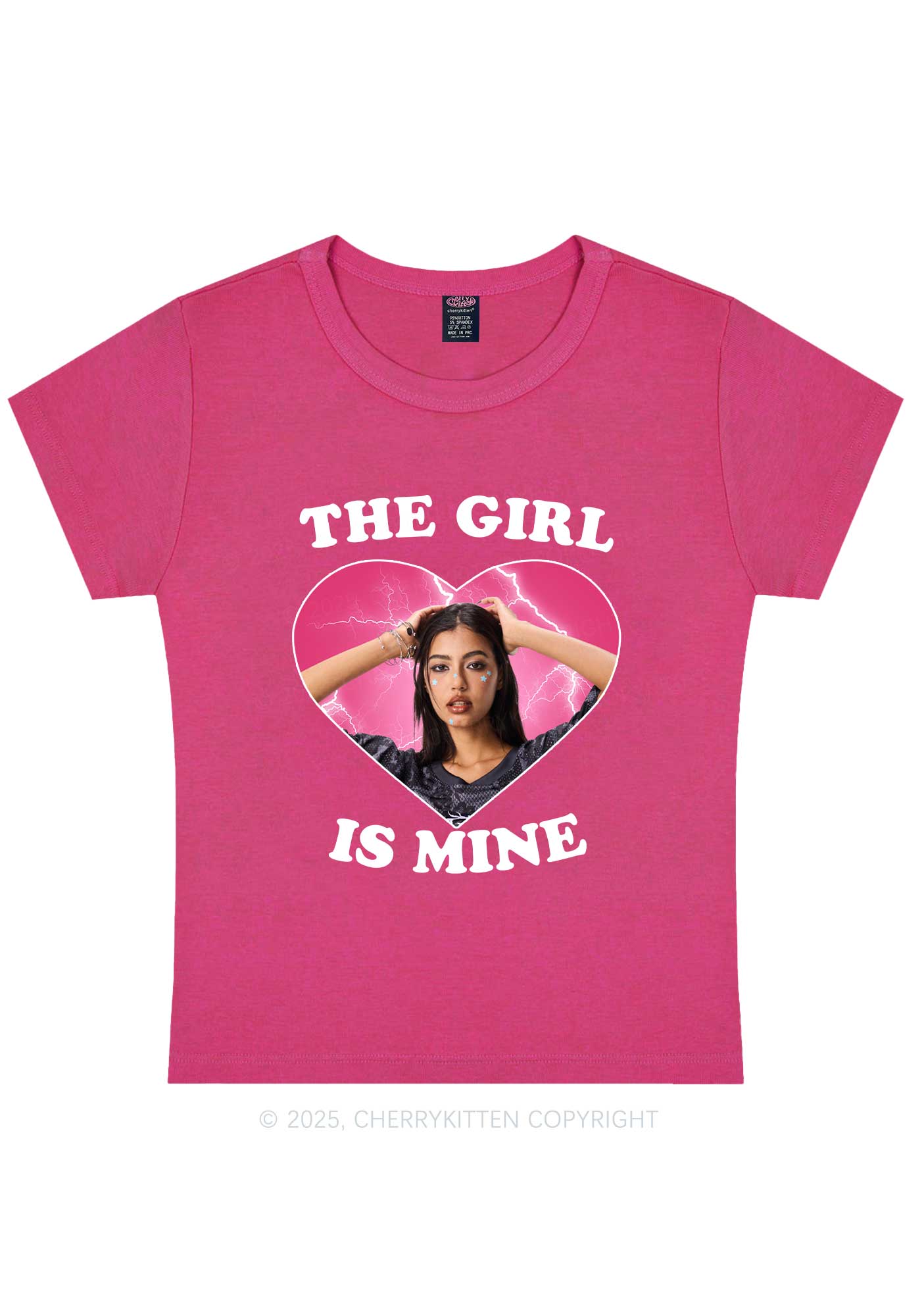 Custom The Boy Is Mine Y2K Baby Tee Cherrykitten