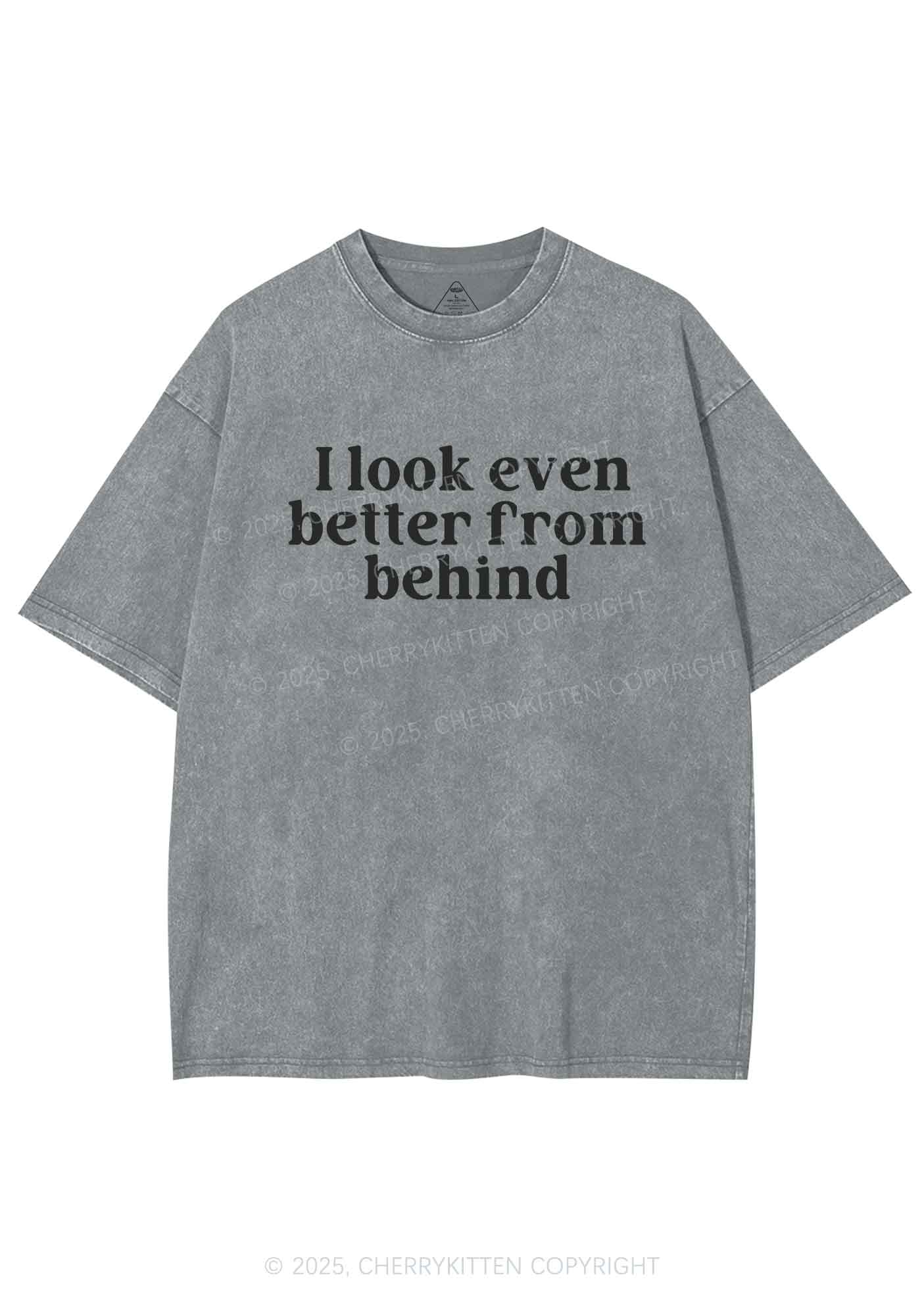 Look Better From Behind Y2K Shirts Washed Tee Cherrykitten