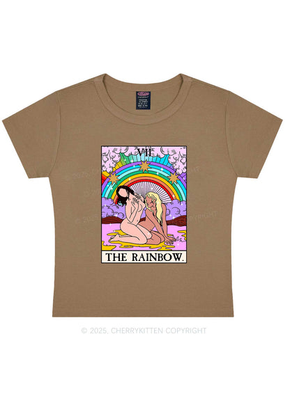 The Rainbow Y2K Baby Tee Cherrykitten