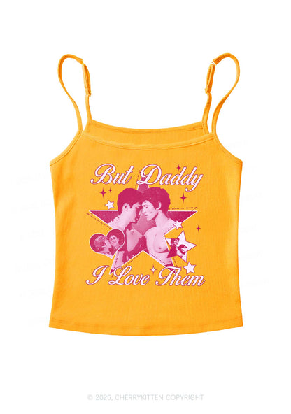 But Daddy I Love Them Star HR Y2K Spaghetti Strap Cami Cherrykitten