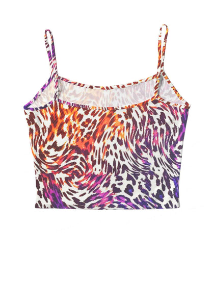 Lesbian Leopard Pride Y2K Mesh Cami Tank Cherrykitten