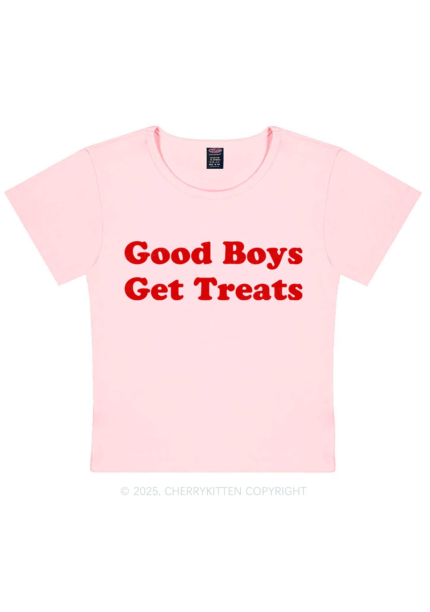 Good Boys Get Treats Y2K Baby Tee Cherrykitten
