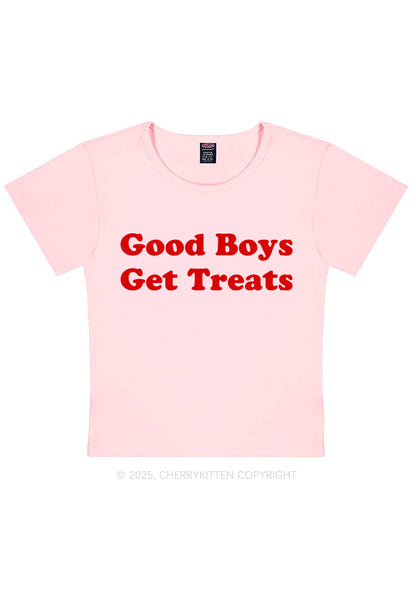 Good Boys Get Treats Y2K Baby Tee Cherrykitten