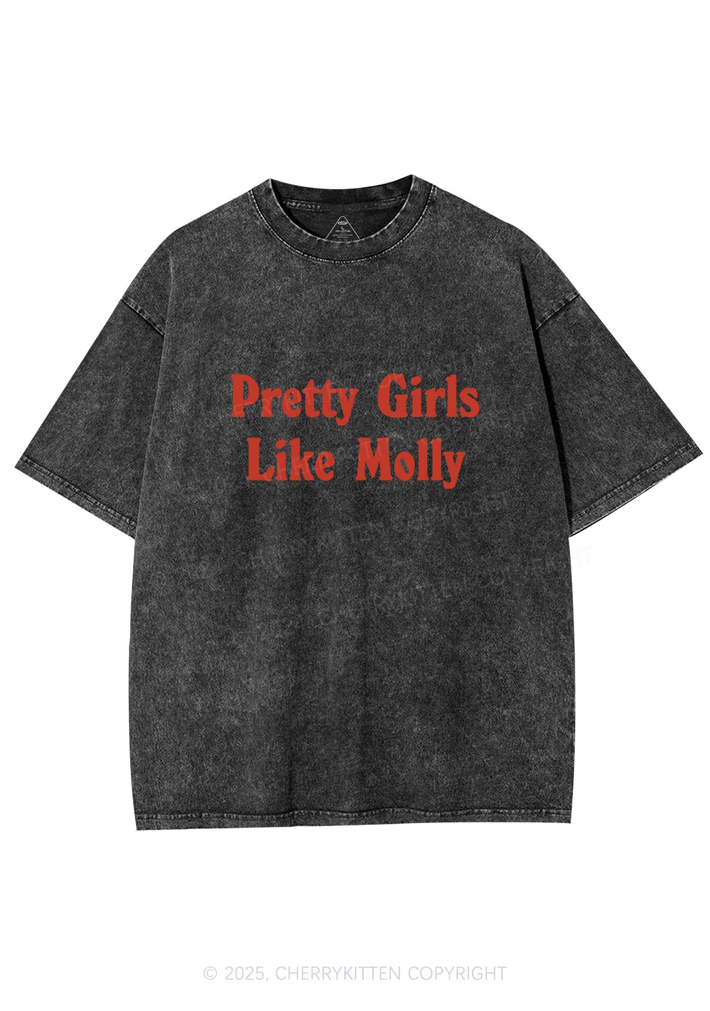 Pretty Girls Like Molly Y2K Washed Tee Cherrykitten