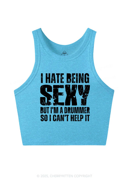 I Hate Being Sexy Y2K Crop Tank Top Cherrykitten
