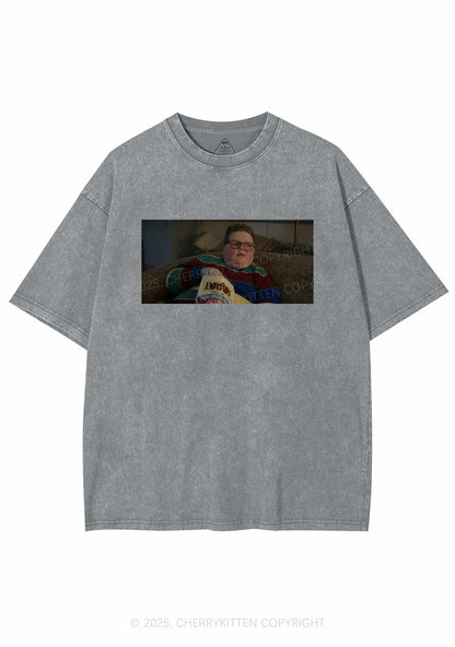 Snack Break Y2K Shirts Washed Tee Cherrykitten