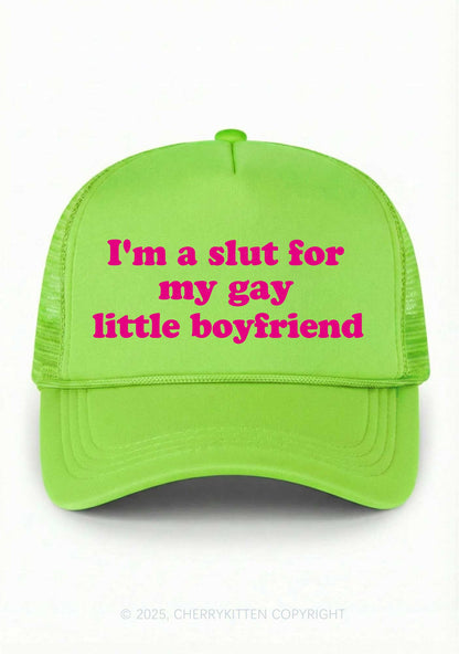 Slxt For My Gay BF Valentine's Day Y2K Trucker Hat Cherrykitten